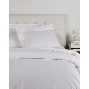 Maurizio Italy Royal Trellis Duvet Set, White